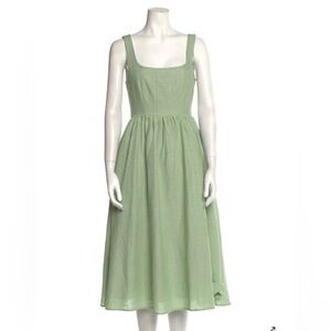 Christian Lacroix Mint Green square neck dress